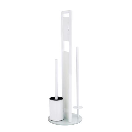 WENKO 24983800 - Zestaw WC RAVINA 20x70 cm stal nierdzewna/biały