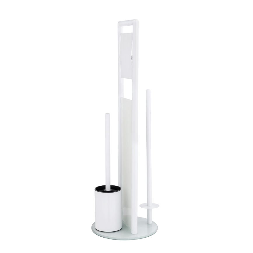 WENKO 24983800 - Zestaw WC RAVINA 20x70 cm stal nierdzewna/biały