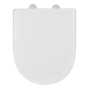 WENKO 24988100-WC deska sedesowa EXCLUSIVE 45x36,5 cm biała/srebrna