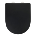 WENKO 24989100 - Deska sedesowa WC EXCLUSIVE 36,5 x 45 cm czarna/srebrna