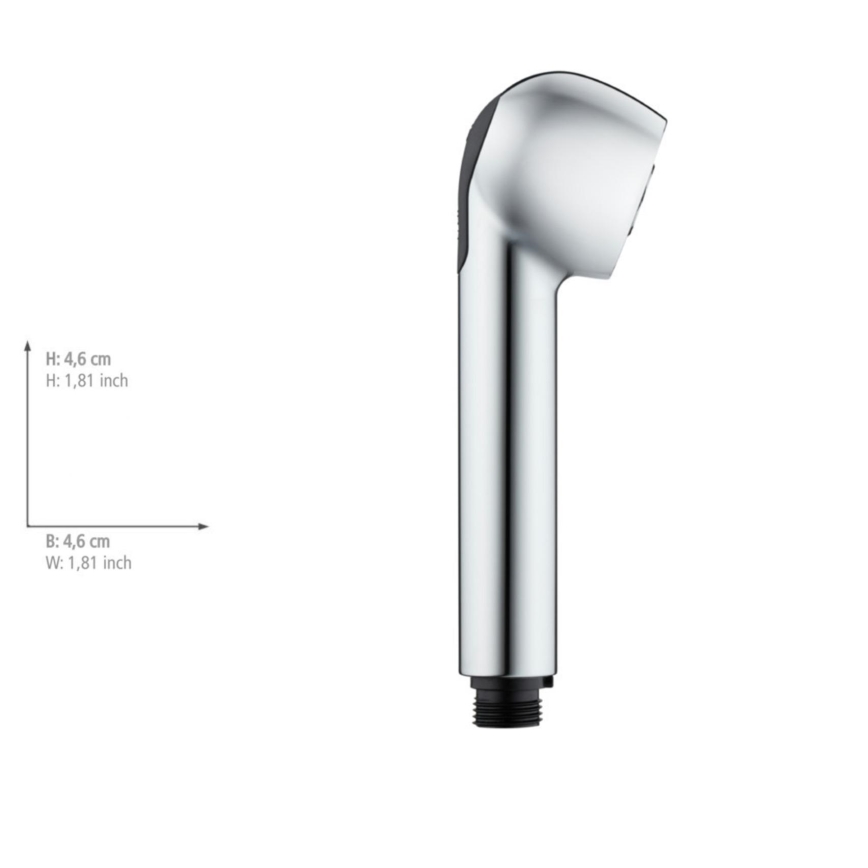 WENKO 25118100 - Głowica prysznicowa WATERSAVING SYSTEM 4,6x4,6 cm chrom