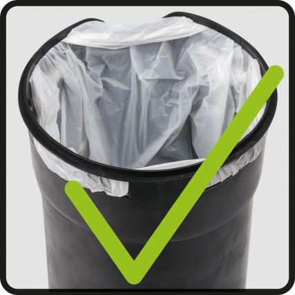 WENKO 25153100 - Kosz na śmieci LEMAN 17x25 cm niebieski/czarny