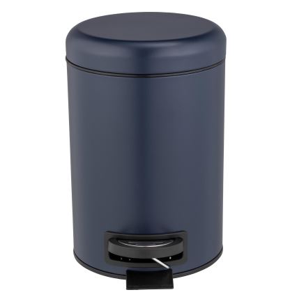 WENKO 25153100 - Kosz na śmieci LEMAN 17x25 cm niebieski/czarny