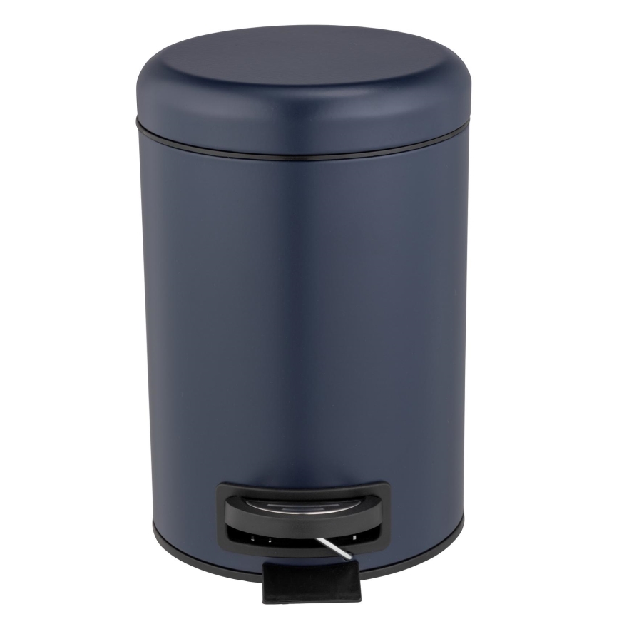 WENKO 25153100 - Kosz na śmieci LEMAN 17x25 cm niebieski/czarny