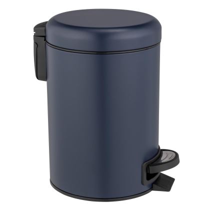 WENKO 25153100 - Kosz na śmieci LEMAN 17x25 cm niebieski/czarny