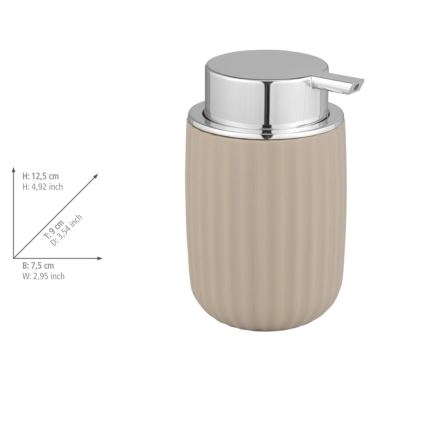 WENKO 25184100 - Dozownik mydła AGROPOLI 250 ml beżowy