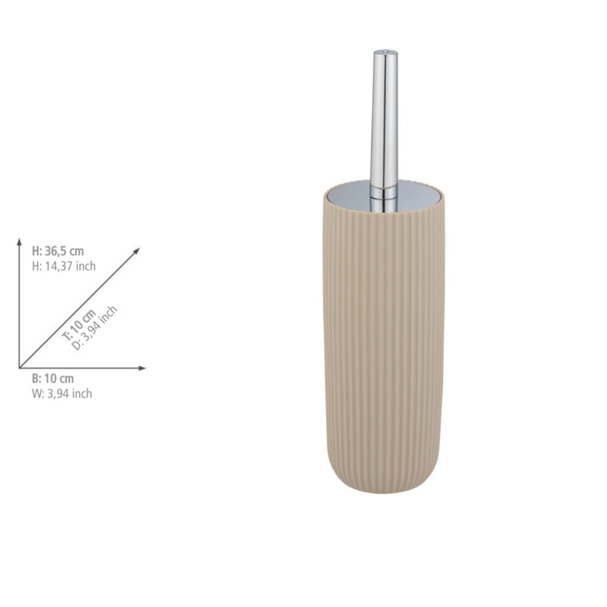 WENKO 25185100 - Szczotka do WC AGROPOLI 10x36,5 cm beżowa