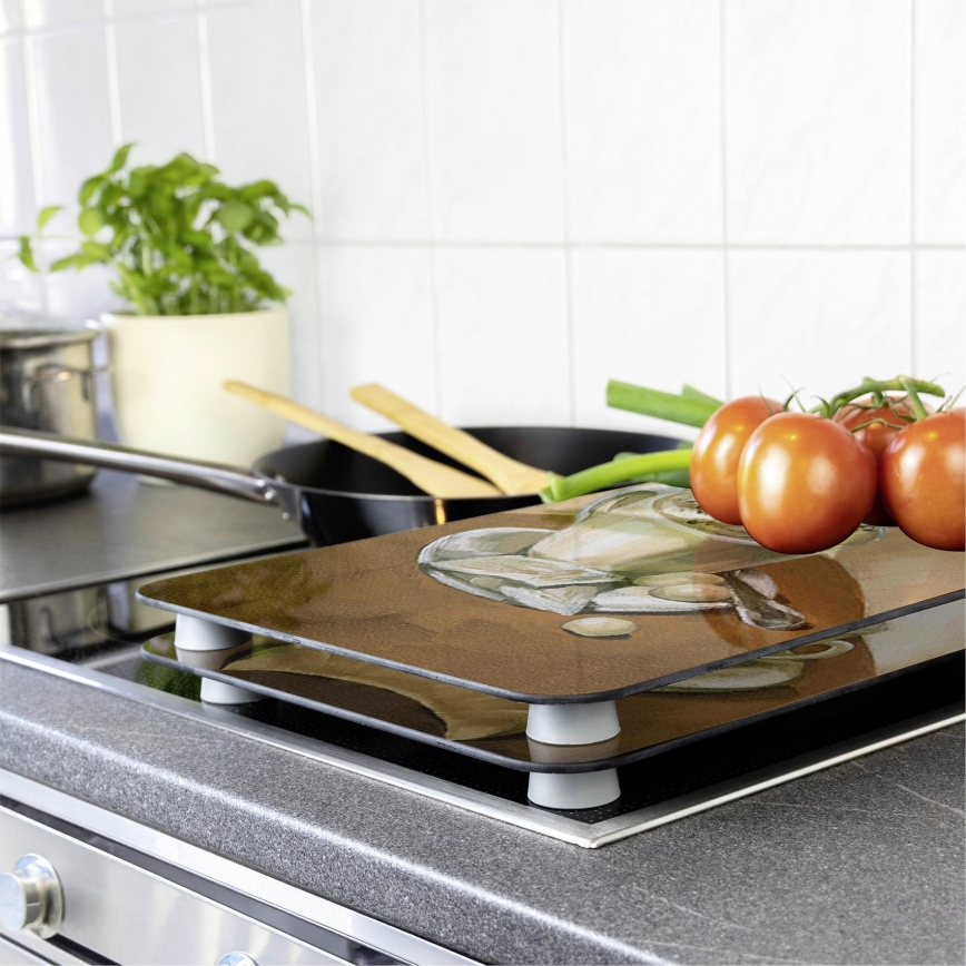 WENKO 2521280100 - Pokrywa deski 52x30 cm wielobarwna/szara/przezroczysta