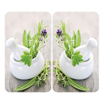 WENKO 2521420100 - Pokrywa płyty grzewczej 52x30 cm wielobarwna/szara/przezroczysta