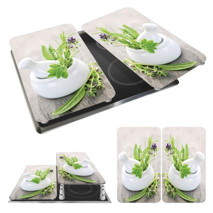 WENKO 2521420100 - Pokrywa płyty grzewczej 52x30 cm wielobarwna/szara/przezroczysta