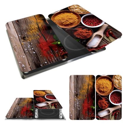 WENKO 2521467100 - Osłona płyty 30x52 cm wielokolorowa/szara/przezroczysta