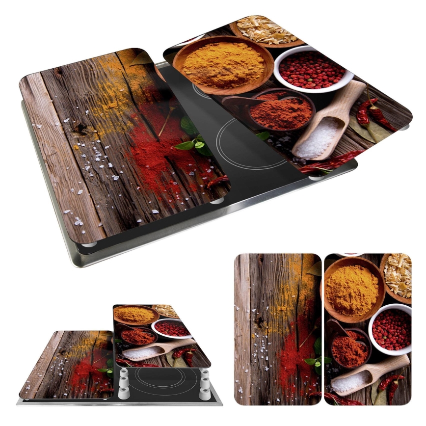 WENKO 2521467100 - Osłona płyty 30x52 cm wielokolorowa/szara/przezroczysta