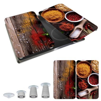 WENKO 2521467100 - Osłona płyty 30x52 cm wielokolorowa/szara/przezroczysta