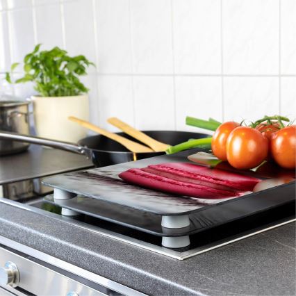 WENKO 2521496100 - Pokrywa na płytę kuchenną 52x30 cm wielobarwna/szara/przezroczysta