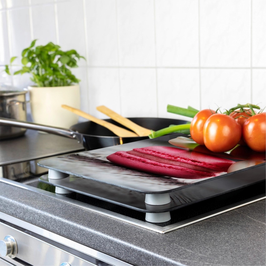 WENKO 2521496100 - Pokrywa na płytę kuchenną 52x30 cm wielobarwna/szara/przezroczysta