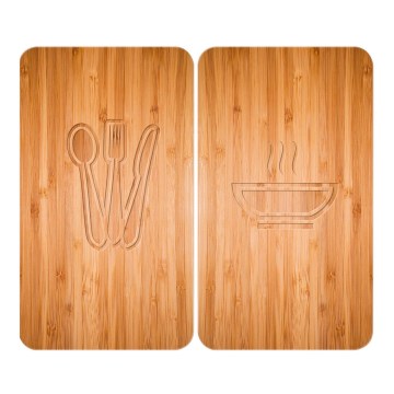 WENKO 2521497100 - Pokrywa na kuchenkę 52x30 cm wielobarwna/szara/przezroczysta