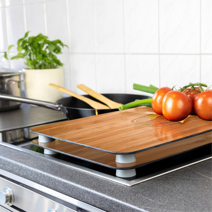 WENKO 2521497100 - Pokrywa na kuchenkę 52x30 cm wielobarwna/szara/przezroczysta