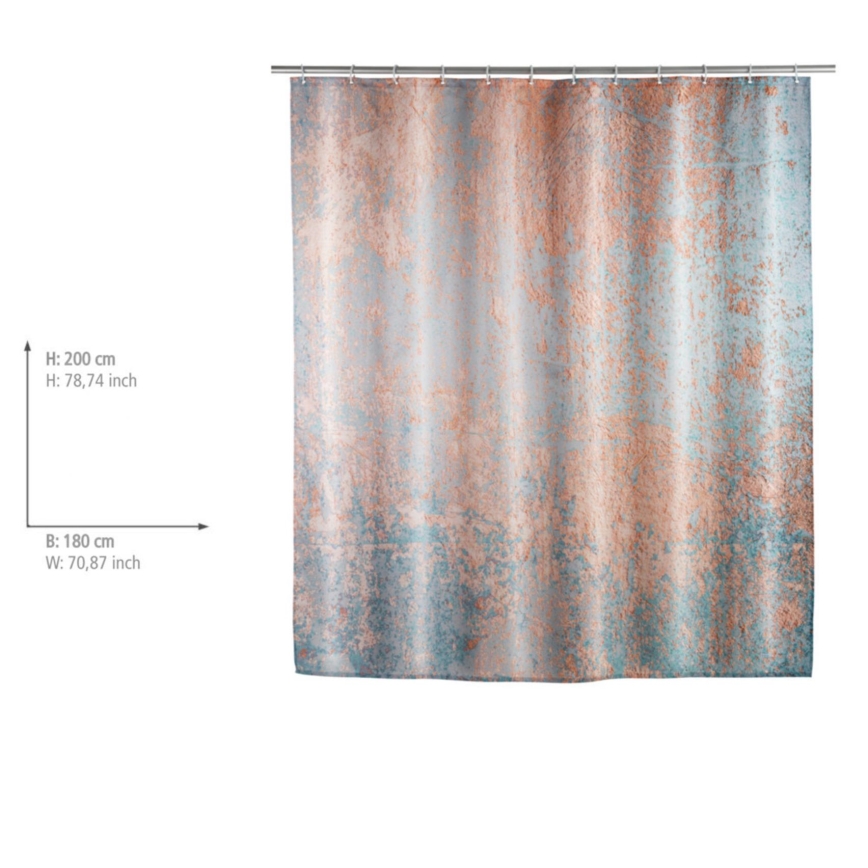 WENKO 25239100 - Zasłona prysznicowa AGATE 180x200 cm wielobarwna