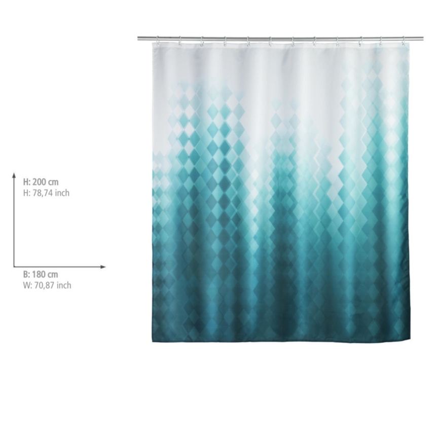 WENKO 25244100 - Zasłona prysznicowa TULLIN 180 x 200 cm wielobarwna