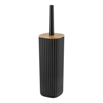WENKO 25304100 - Zestaw do WC ROTELLO 10x36 cm czarny/brązowy