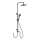 WENKO 25311100 - Zestaw prysznicowy WATERSAVING SYSTEM 120 cm czarny