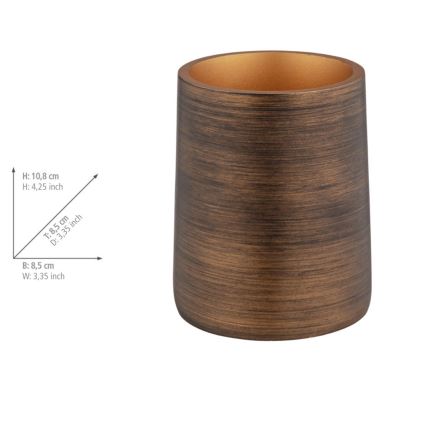 WENKO 25351100 - Kubek PALENA 8,5x10,8 cm brązowy