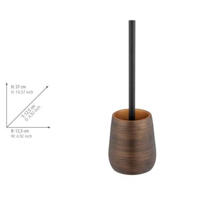 WENKO 25354100 - Szczotka WC PALENA 12,5x37 cm brązowa