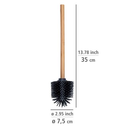 WENKO 25360100 - Szczotka WC 7,5x35 cm brązowa/czarna