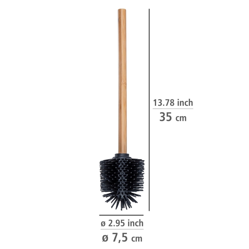 WENKO 25360100 - Szczotka WC 7,5x35 cm brązowa/czarna