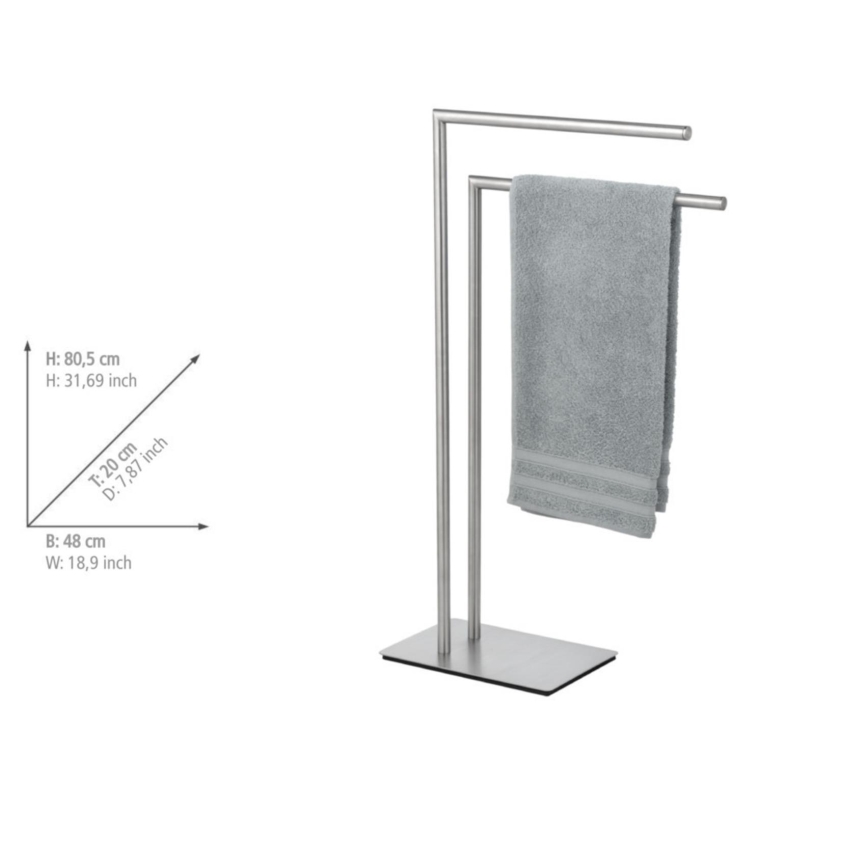 WENKO 25379100 - Stojak na ręczniki RECCO 48x80,5 cm satynowy