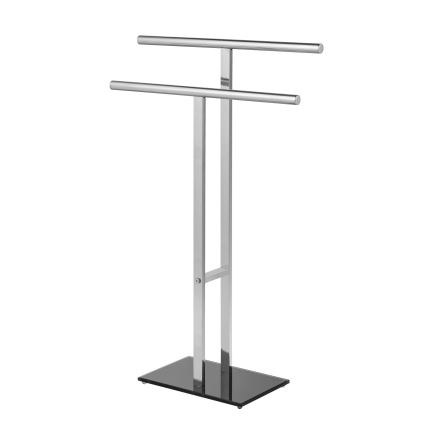 WENKO 25389100 - Stojak na ręczniki LAVA 50x81,5 cm stal nierdzewna/srebrny/czarny
