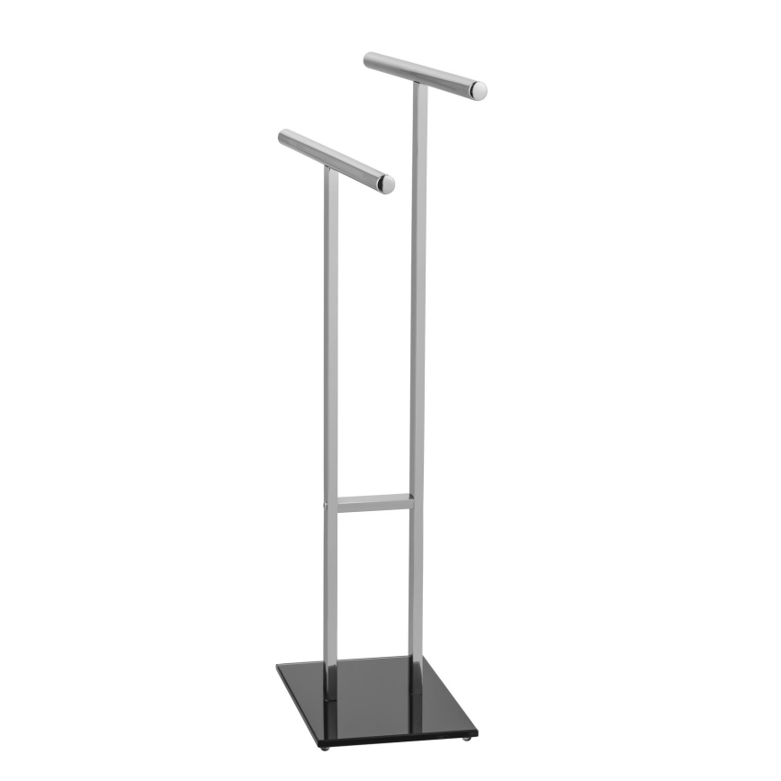 WENKO 25389100 - Stojak na ręczniki LAVA 50x81,5 cm stal nierdzewna/srebrny/czarny