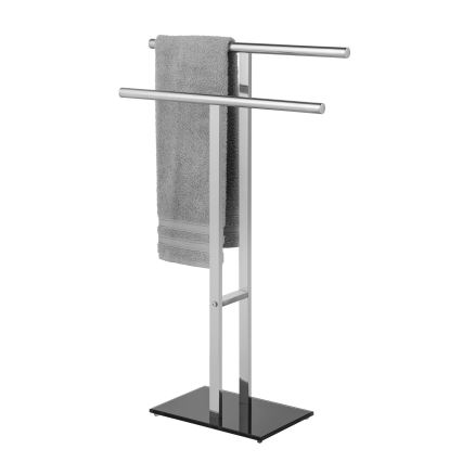 WENKO 25389100 - Stojak na ręczniki LAVA 50x81,5 cm stal nierdzewna/srebrny/czarny