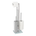 WENKO 25399100 - Szczotka do WC RIVALTA 18x70 cm srebrna/biała/czarna