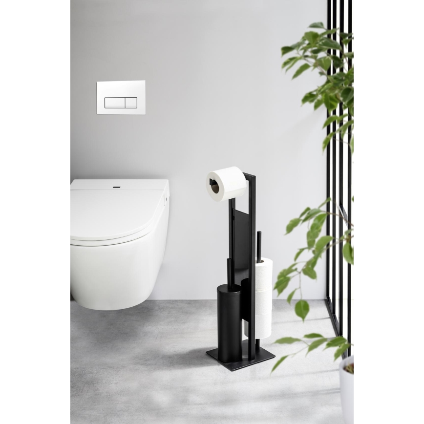 WENKO 25400100 - Szczotka do WC RIVALTA 18x70 cm czarna