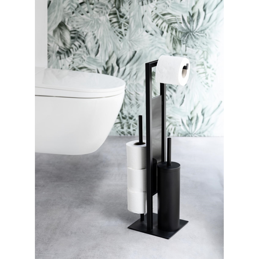 WENKO 25400100 - Szczotka do WC RIVALTA 18x70 cm czarna
