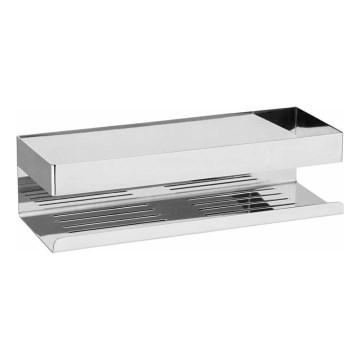 WENKO 25413100-Półka TURBO-LOC GENOVA SHINE 30x10,5 cm srebrna
