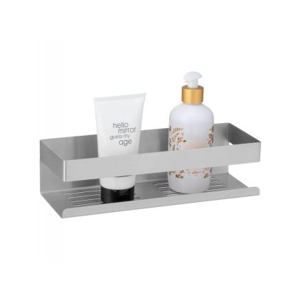 WENKO 25425100-Półka TURBO-LOC GENOVA MATT 30x10,5 cm srebrna