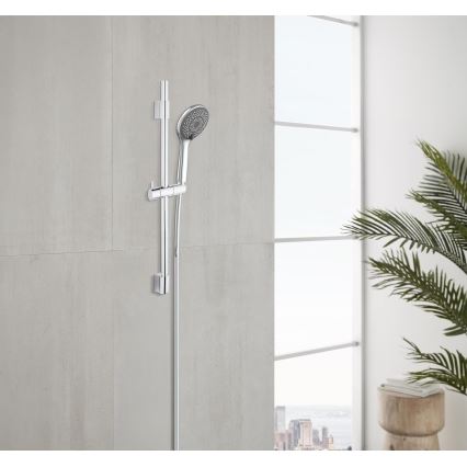 WENKO 25452100 - Zestaw prysznicowy WATERSAVING SYSTEM 70 cm srebrny