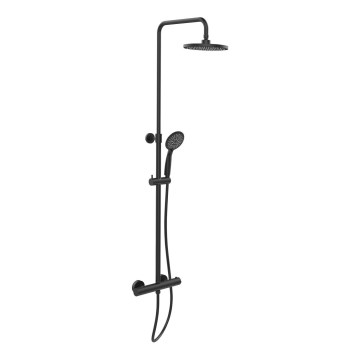 WENKO 25484100 - System prysznicowy oszczędzający wodę 12x120 cm czarny