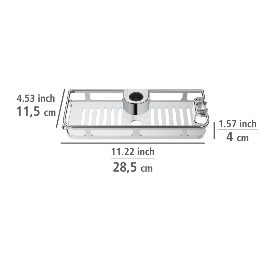 WENKO 25490100 - Półka LIBERTÀ 28,5x11,5 cm błyszczący chrom