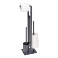 WENKO 25552100 - Szczotka do WC RIVALTA 18x70 cm szaro-czarna