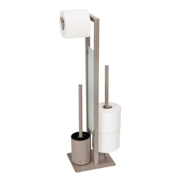 WENKO 25553100 - Szczotka WC RIVALTA 18x70 cm beżowa/czarna