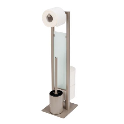 WENKO 25553100 - Szczotka WC RIVALTA 18x70 cm beżowa/czarna