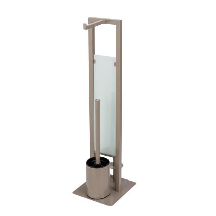 WENKO 25553100 - Szczotka WC RIVALTA 18x70 cm beżowa/czarna