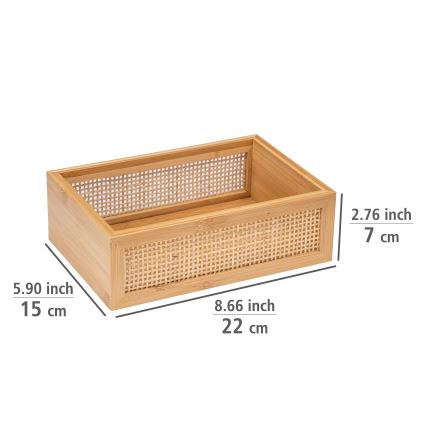WENKO 25602100 - Taca na wannę ALLEGRE 22x15 cm brązowa