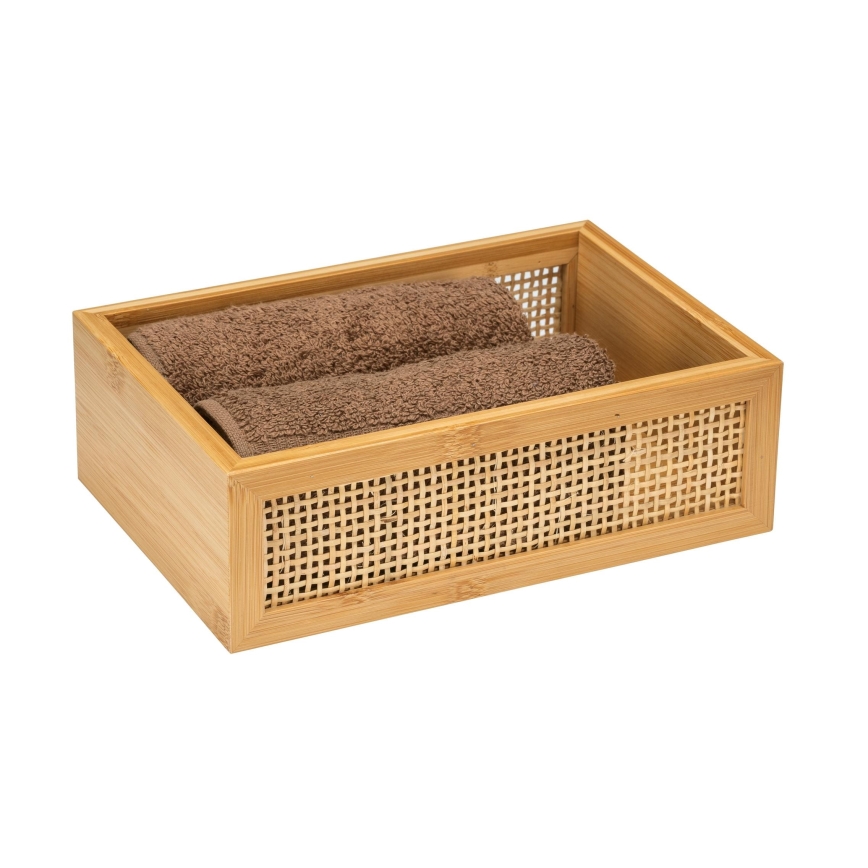WENKO 25602100 - Taca na wannę ALLEGRE 22x15 cm brązowa
