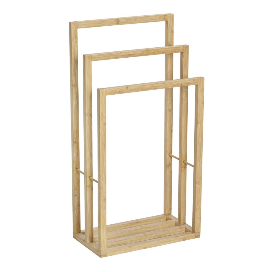 WENKO 25629100 - Stojak na ręczniki BAMBUSA 42,5x82 cm brązowy