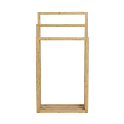 WENKO 25629100 - Stojak na ręczniki BAMBUSA 42,5x82 cm brązowy