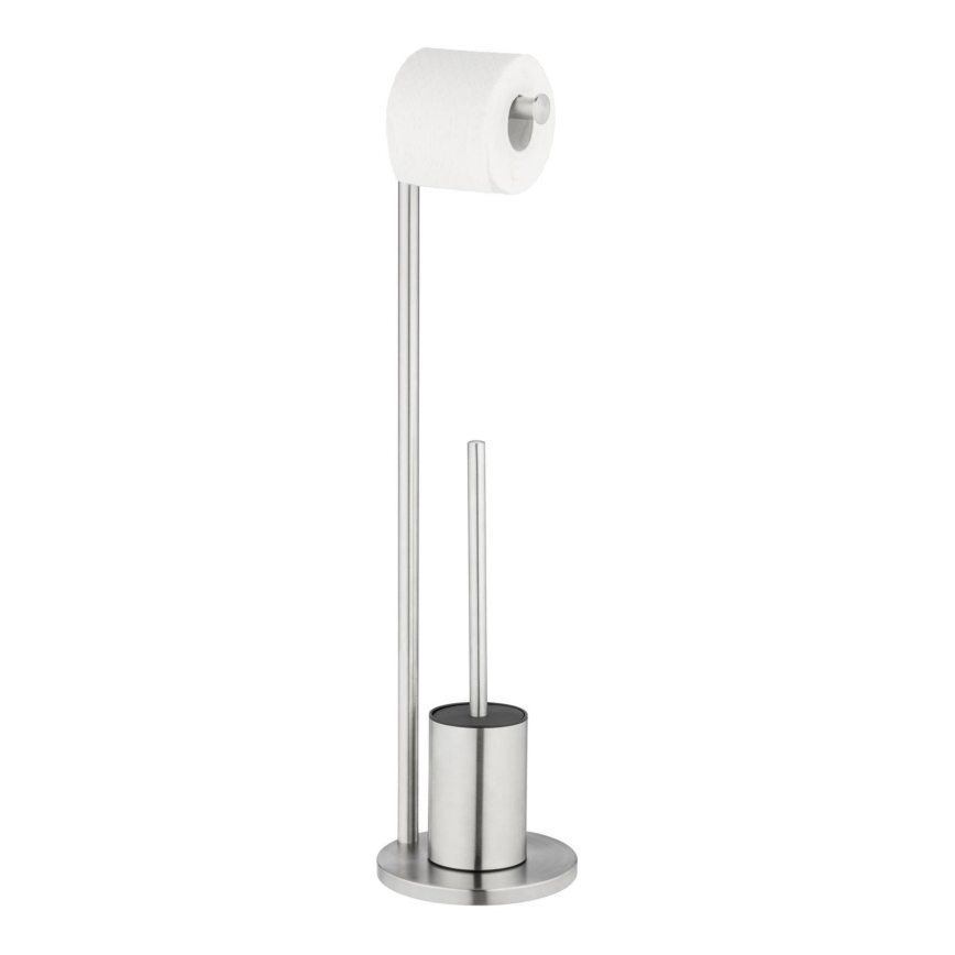 WENKO 25676100 - Zestaw WC FERLA 18x69,5 cm stal nierdzewna/satyna